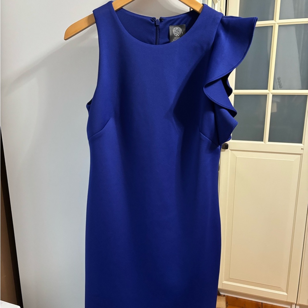 Vince Camuto One Shoulder Royal Blue Dress